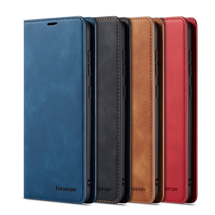 For Galaxy A50 Forwenw Dream Series Oil Edge Strong Magnetism Horizontal Flip Leather Case with Holder & Card Slots & Wallet & Photo Frame