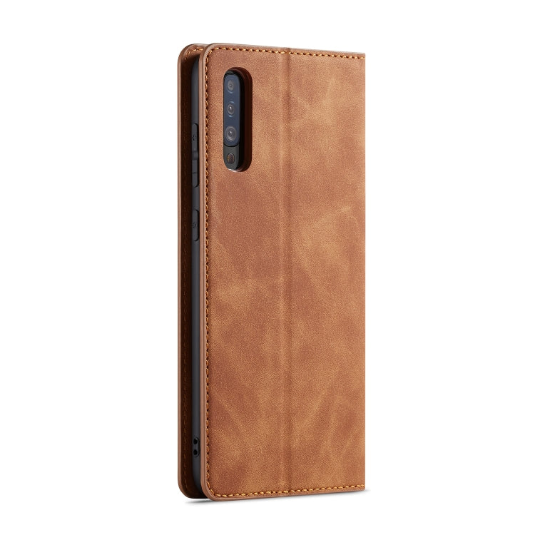 For Galaxy A50 Forwenw Dream Series Oil Edge Strong Magnetism Horizontal Flip Leather Case with Holder & Card Slots & Wallet & Photo Frame