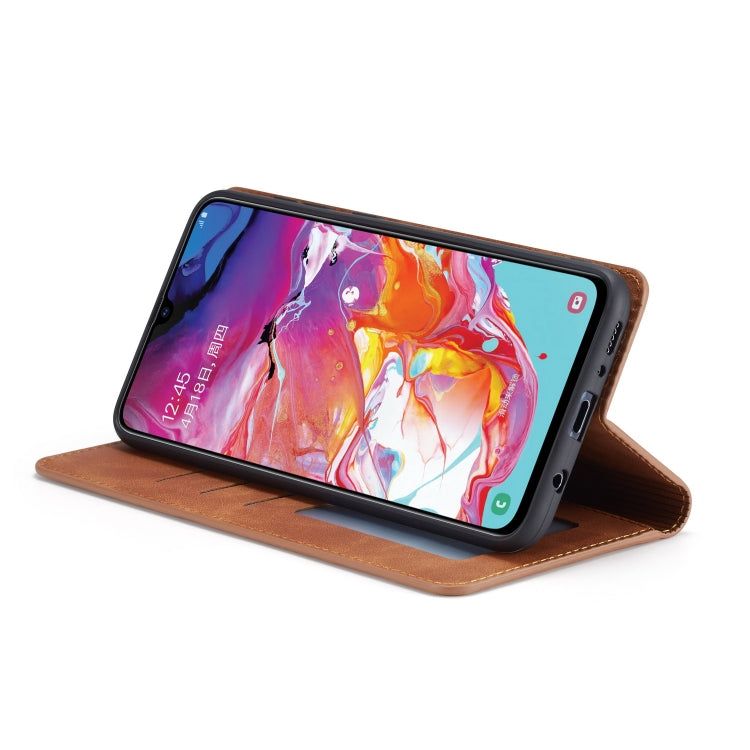 For Galaxy A50 Forwenw Dream Series Oil Edge Strong Magnetism Horizontal Flip Leather Case with Holder & Card Slots & Wallet & Photo Frame