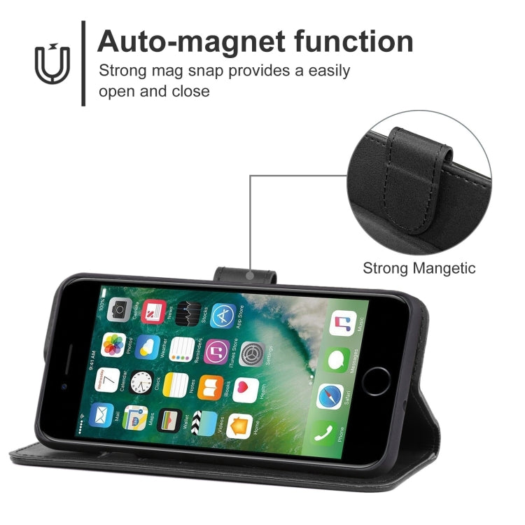 For iPhone SE 2022 / SE 2020 / 8 / 7 Leather Phone Case