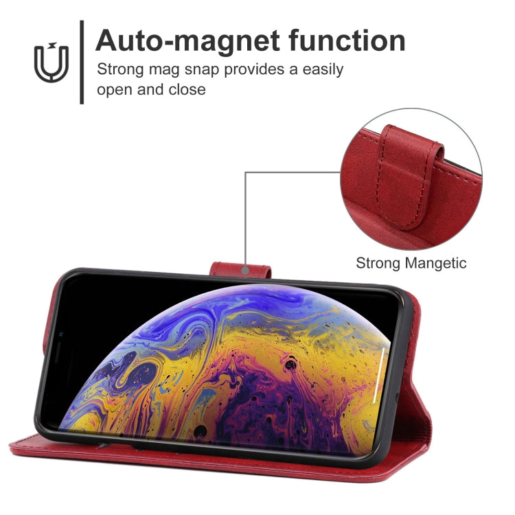 For iPhone XS Max Leather Phone Case