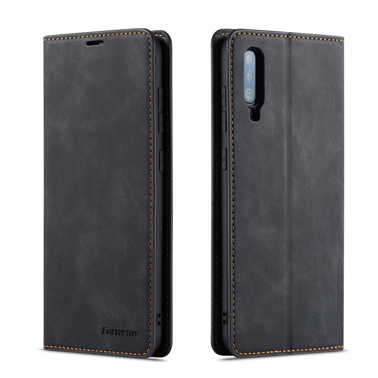 For Galaxy A70 Forwenw Dream Series Oil Edge Strong Magnetism Horizontal Flip Leather Case with Holder & Card Slots & Wallet & Photo Frame