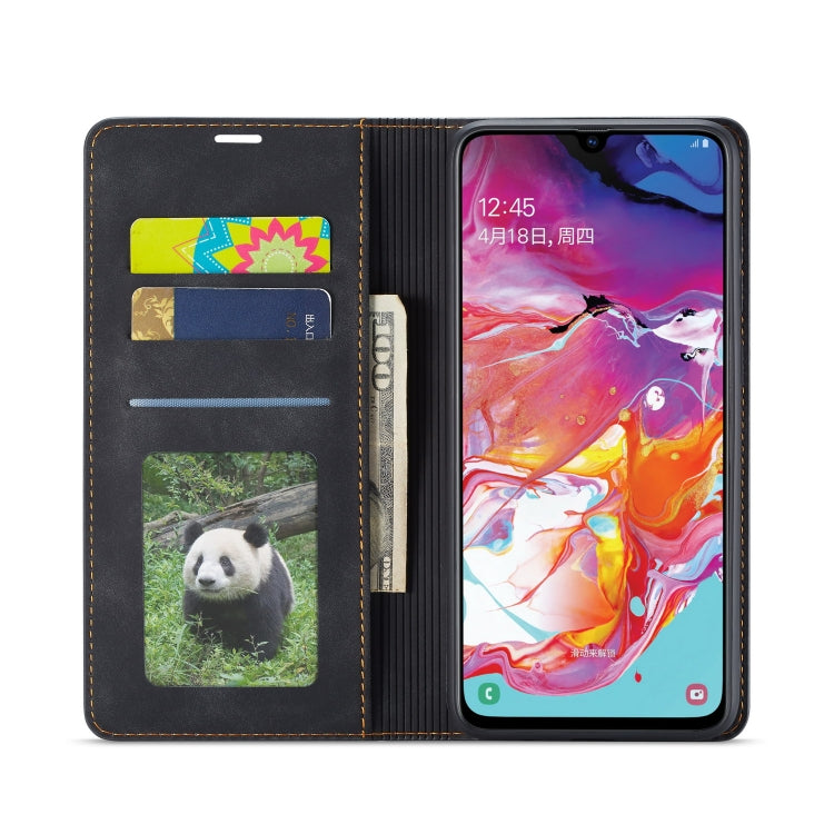 For Galaxy A70 Forwenw Dream Series Oil Edge Strong Magnetism Horizontal Flip Leather Case with Holder & Card Slots & Wallet & Photo Frame