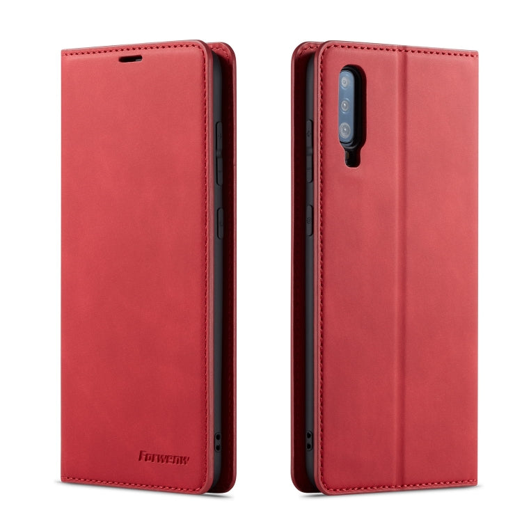For Galaxy A70 Forwenw Dream Series Oil Edge Strong Magnetism Horizontal Flip Leather Case with Holder & Card Slots & Wallet & Photo Frame