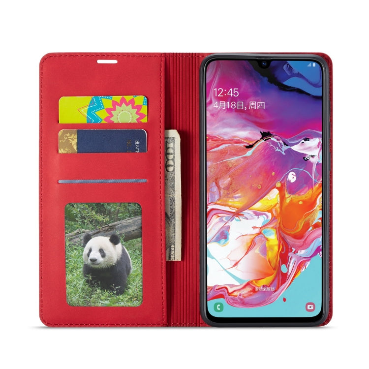 For Galaxy A70 Forwenw Dream Series Oil Edge Strong Magnetism Horizontal Flip Leather Case with Holder & Card Slots & Wallet & Photo Frame