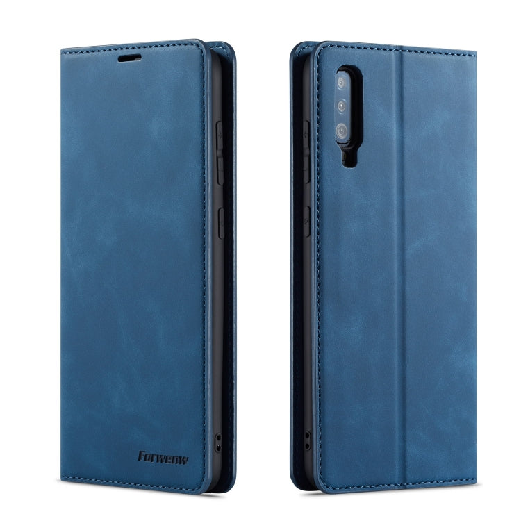 For Galaxy A70 Forwenw Dream Series Oil Edge Strong Magnetism Horizontal Flip Leather Case with Holder & Card Slots & Wallet & Photo Frame