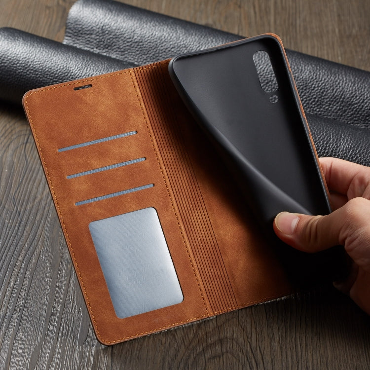 For Galaxy A70 Forwenw Dream Series Oil Edge Strong Magnetism Horizontal Flip Leather Case with Holder & Card Slots & Wallet & Photo Frame