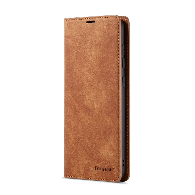 For Galaxy A70 Forwenw Dream Series Oil Edge Strong Magnetism Horizontal Flip Leather Case with Holder & Card Slots & Wallet & Photo Frame