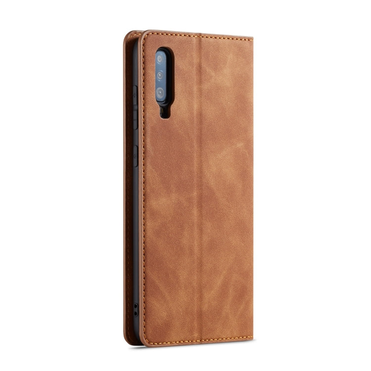 For Galaxy A70 Forwenw Dream Series Oil Edge Strong Magnetism Horizontal Flip Leather Case with Holder & Card Slots & Wallet & Photo Frame