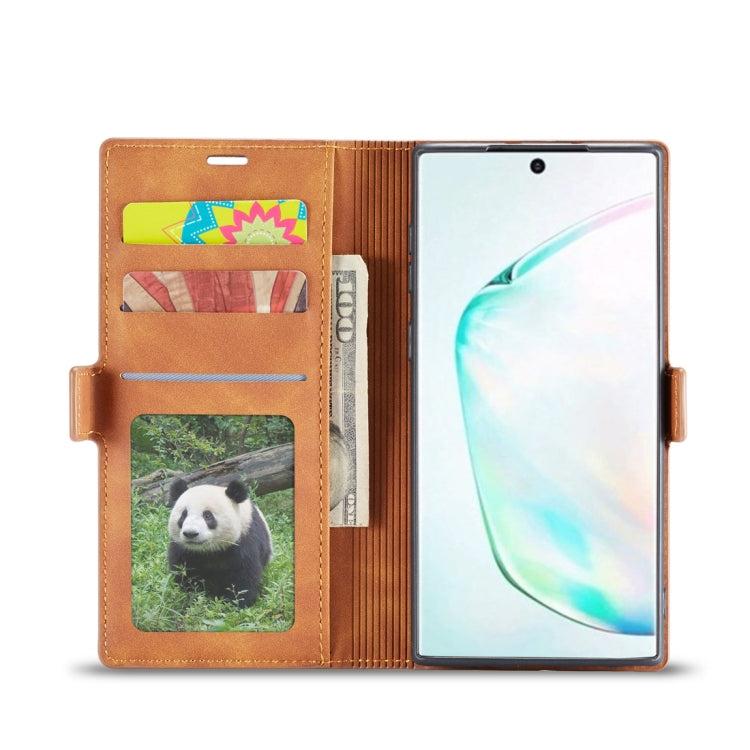 For Galaxy Note10 Forwenw Dream Series Oil Edge Strong Magnetism Horizontal Flip Leather Case with Holder & Card Slots & Wallet & Photo Frame