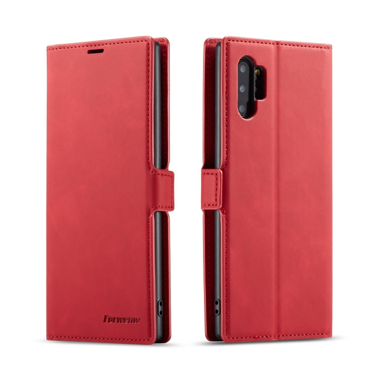 For Galaxy Note10+ Forwenw Dream Series Oil Edge Strong Magnetism Horizontal Flip Leather Case with Holder & Card Slots & Wallet & Photo Frame