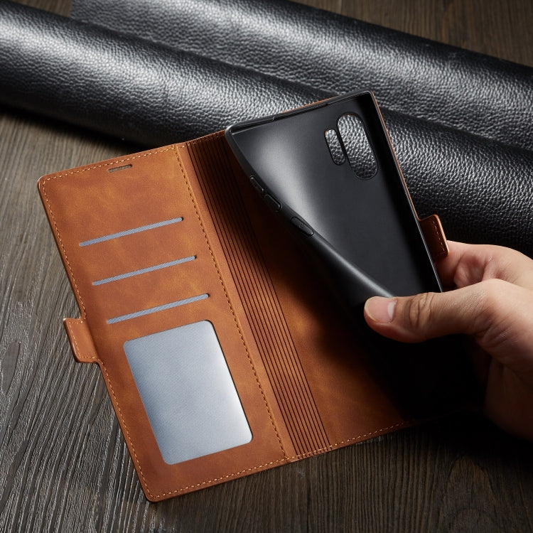 For Galaxy Note10+ Forwenw Dream Series Oil Edge Strong Magnetism Horizontal Flip Leather Case with Holder & Card Slots & Wallet & Photo Frame