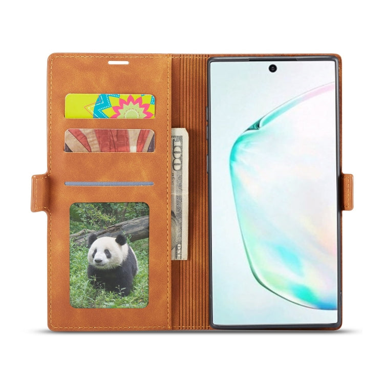 For Galaxy Note10+ Forwenw Dream Series Oil Edge Strong Magnetism Horizontal Flip Leather Case with Holder & Card Slots & Wallet & Photo Frame