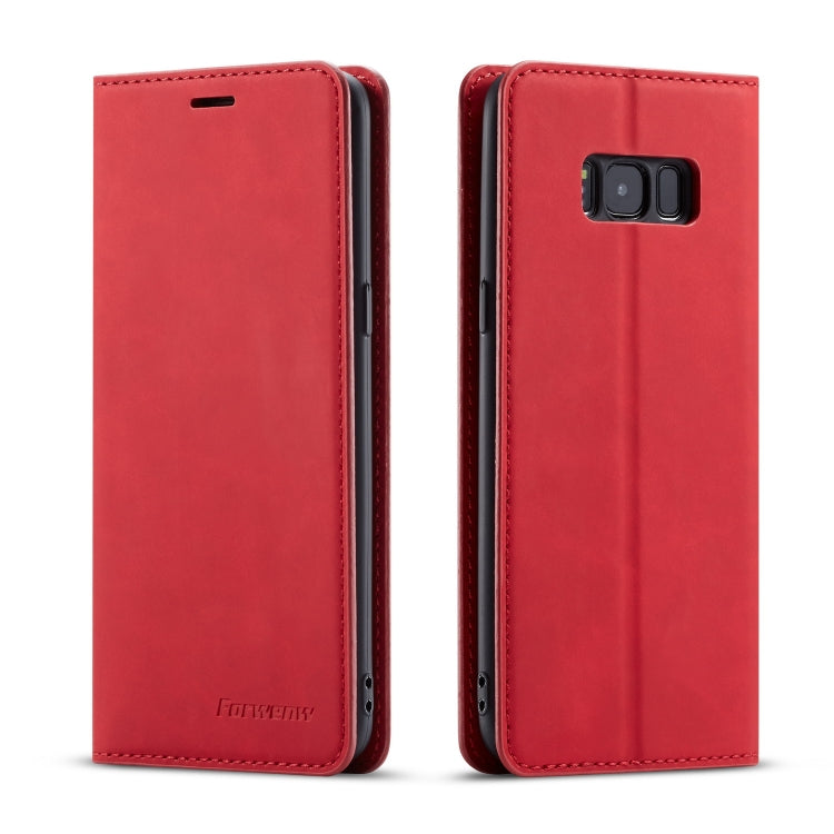 For Galaxy S8 Forwenw Dream Series Oil Edge Strong Magnetism Horizontal Flip Leather Case with Holder & Card Slots & Wallet & Photo Frame