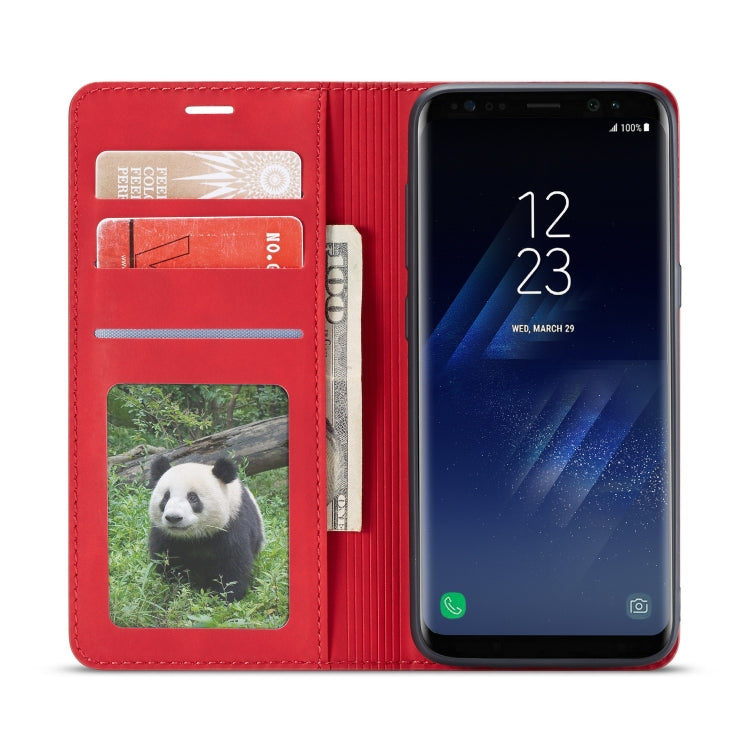 For Galaxy S8 Forwenw Dream Series Oil Edge Strong Magnetism Horizontal Flip Leather Case with Holder & Card Slots & Wallet & Photo Frame