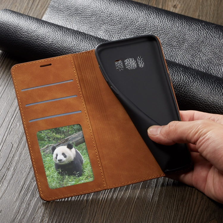 For Galaxy S8 Forwenw Dream Series Oil Edge Strong Magnetism Horizontal Flip Leather Case with Holder & Card Slots & Wallet & Photo Frame