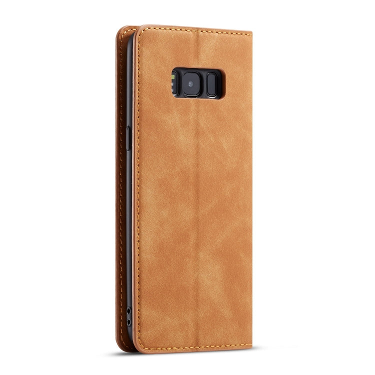 For Galaxy S8 Forwenw Dream Series Oil Edge Strong Magnetism Horizontal Flip Leather Case with Holder & Card Slots & Wallet & Photo Frame