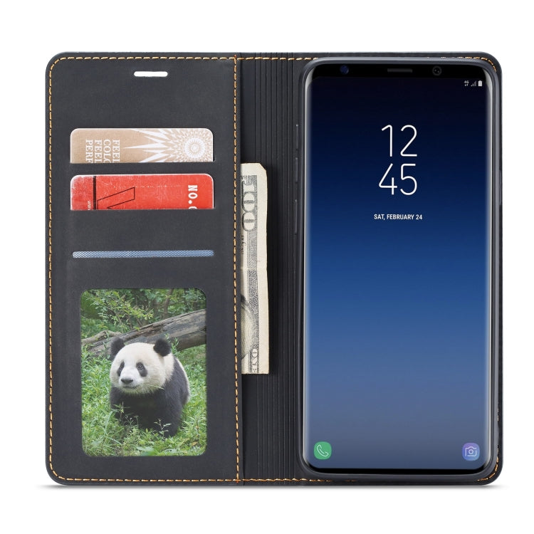 For Galaxy S9 Forwenw Dream Series Oil Edge Strong Magnetism Horizontal Flip Leather Case with Holder & Card Slots & Wallet & Photo Frame