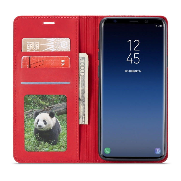 For Galaxy S9+ Forwenw Dream Series Oil Edge Strong Magnetism Horizontal Flip Leather Case with Holder & Card Slots & Wallet & Photo Frame