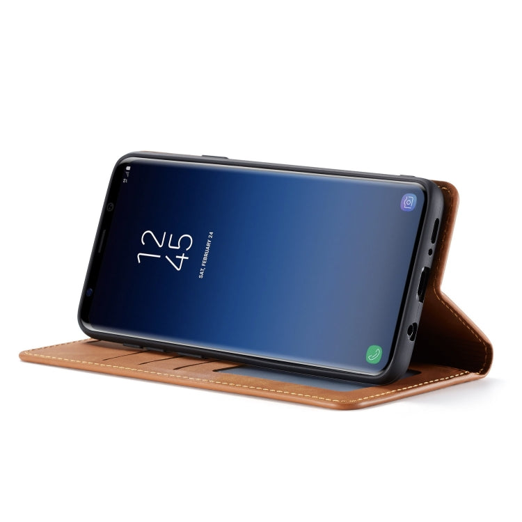 For Galaxy S9+ Forwenw Dream Series Oil Edge Strong Magnetism Horizontal Flip Leather Case with Holder & Card Slots & Wallet & Photo Frame