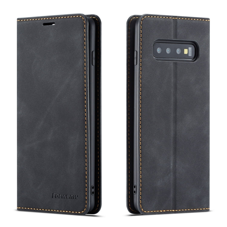 For Galaxy S10 Forwenw Dream Series Oil Edge Strong Magnetism Horizontal Flip Leather Case with Holder & Card Slots & Wallet & Photo Frame