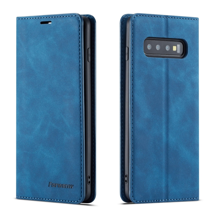 For Galaxy S10 Forwenw Dream Series Oil Edge Strong Magnetism Horizontal Flip Leather Case with Holder & Card Slots & Wallet & Photo Frame