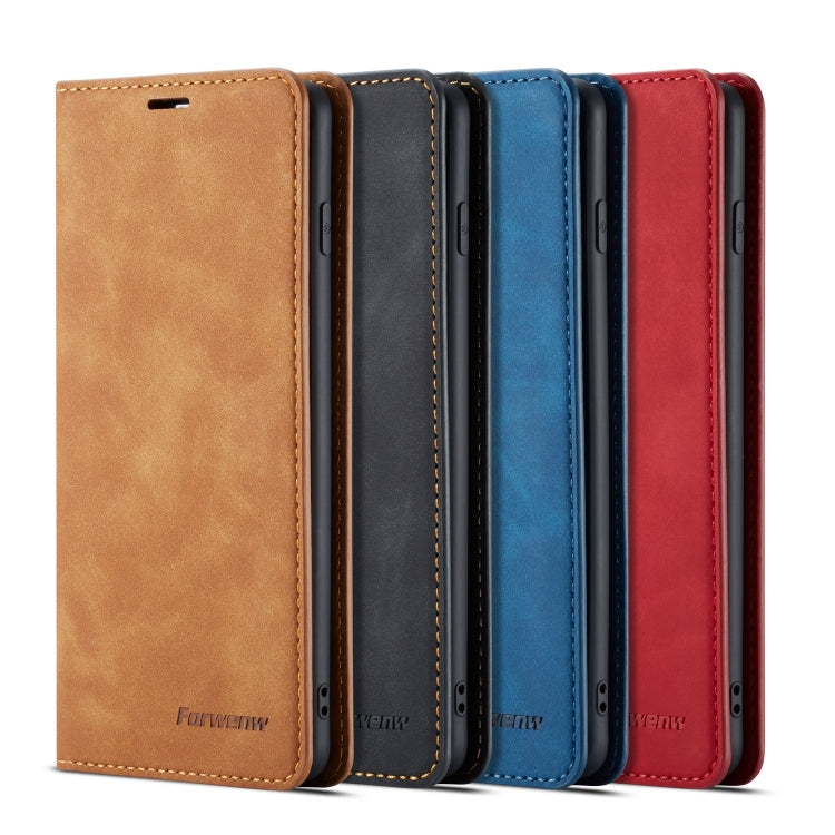 For Galaxy S10 Forwenw Dream Series Oil Edge Strong Magnetism Horizontal Flip Leather Case with Holder & Card Slots & Wallet & Photo Frame
