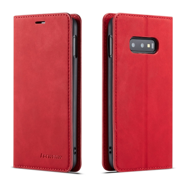 For Galaxy S10e Forwenw Dream Series Oil Edge Strong Magnetism Horizontal Flip Leather Case with Holder & Card Slots & Wallet & Photo Frame