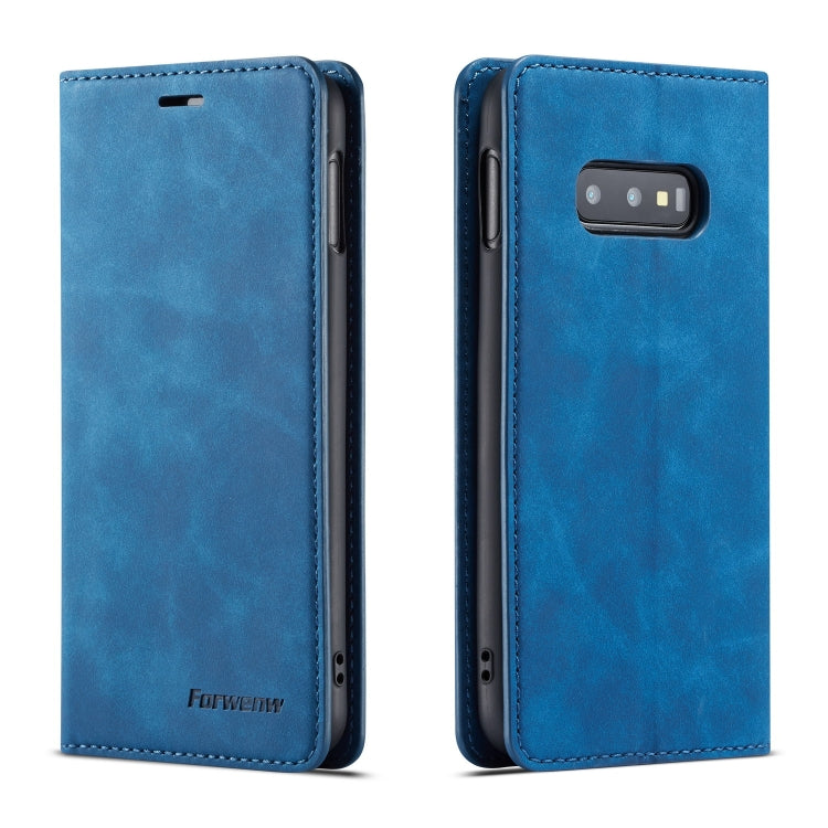 For Galaxy S10e Forwenw Dream Series Oil Edge Strong Magnetism Horizontal Flip Leather Case with Holder & Card Slots & Wallet & Photo Frame