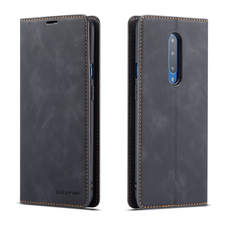 For OnePlus 7 Pro Forwenw Dream Series Oil Edge Strong Magnetism Horizontal Flip Leather Case with Holder & Card Slots & Wallet & Photo Frame