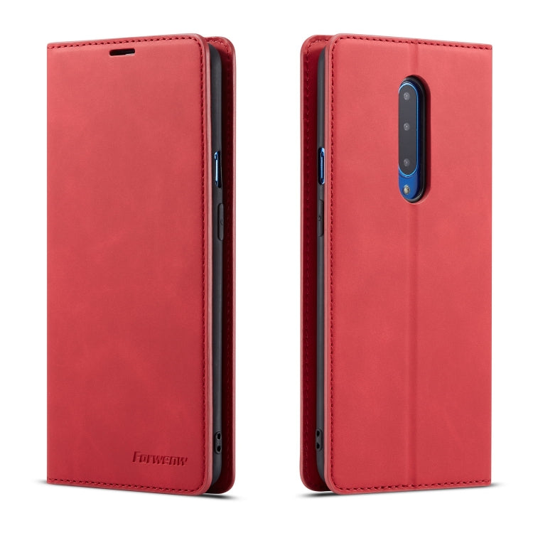 For OnePlus 7 Pro Forwenw Dream Series Oil Edge Strong Magnetism Horizontal Flip Leather Case with Holder & Card Slots & Wallet & Photo Frame