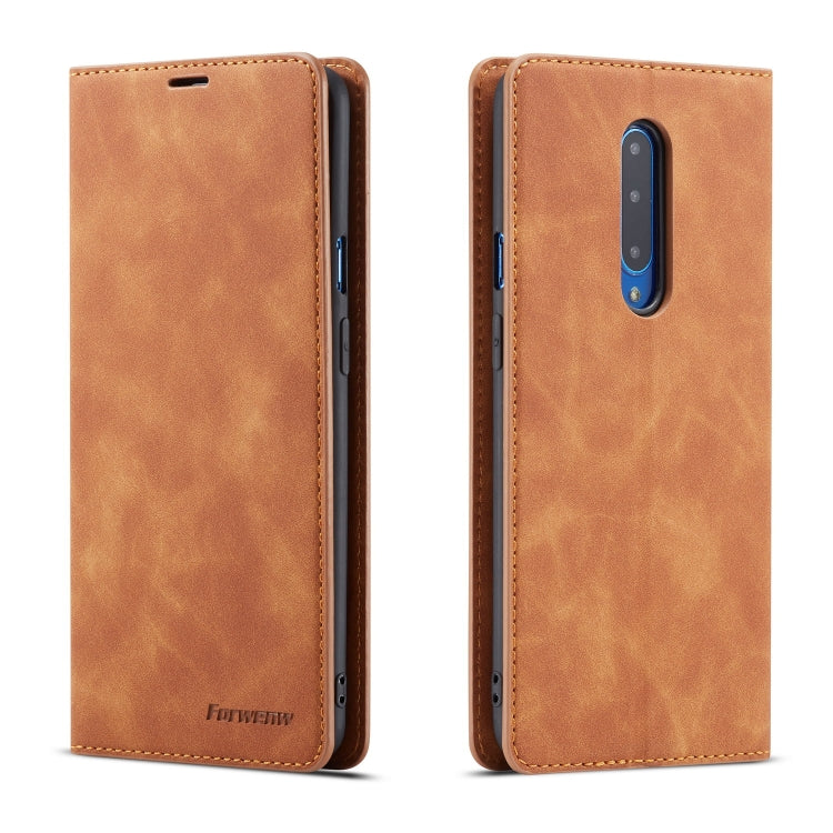 For OnePlus 7 Pro Forwenw Dream Series Oil Edge Strong Magnetism Horizontal Flip Leather Case with Holder & Card Slots & Wallet & Photo Frame