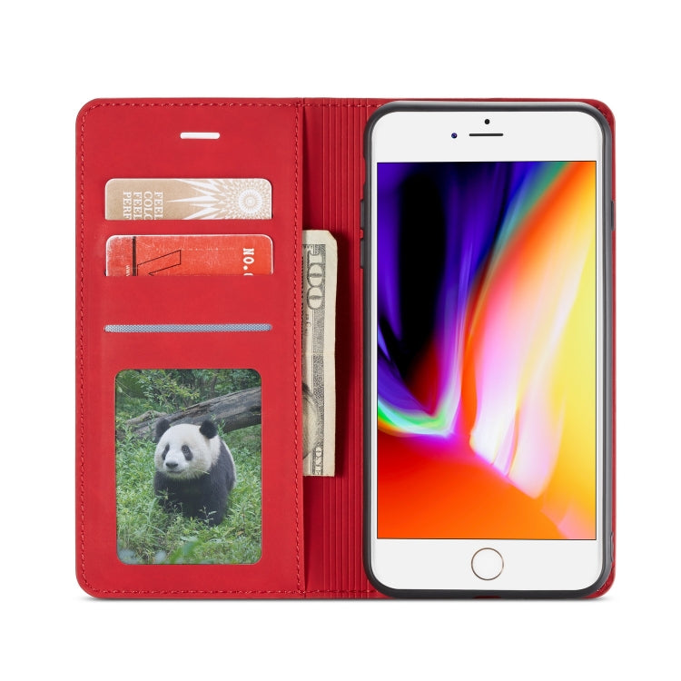 For iPhone 8 Plus / 7 Plus Forwenw Dream Series Oil Edge Strong Magnetism Horizontal Flip Leather Case with Holder & Card Slots & Wallet & Photo Frame