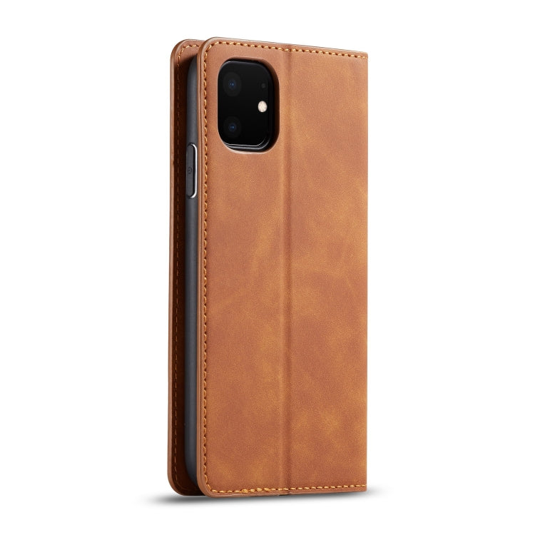 For iPhone 11 Forwenw Dream Series Oil Edge Strong Magnetism Horizontal Flip Leather Case with Holder & Card Slots & Wallet & Photo Frame