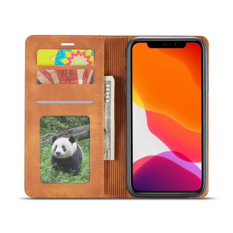 For iPhone 11 Forwenw Dream Series Oil Edge Strong Magnetism Horizontal Flip Leather Case with Holder & Card Slots & Wallet & Photo Frame