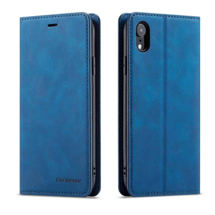 For iPhone XR Forwenw Dream Series Oil Edge Strong Magnetism Horizontal Flip Leather Case with Holder & Card Slots & Wallet & Photo Frame