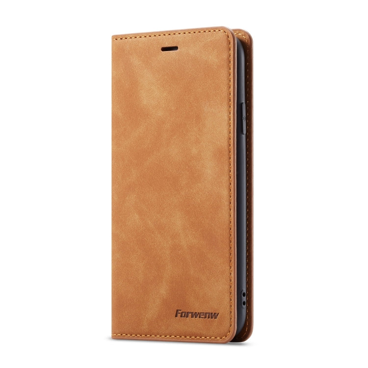 For iPhone XR Forwenw Dream Series Oil Edge Strong Magnetism Horizontal Flip Leather Case with Holder & Card Slots & Wallet & Photo Frame