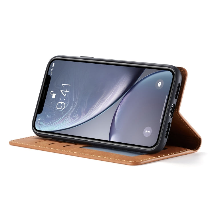 For iPhone XR Forwenw Dream Series Oil Edge Strong Magnetism Horizontal Flip Leather Case with Holder & Card Slots & Wallet & Photo Frame