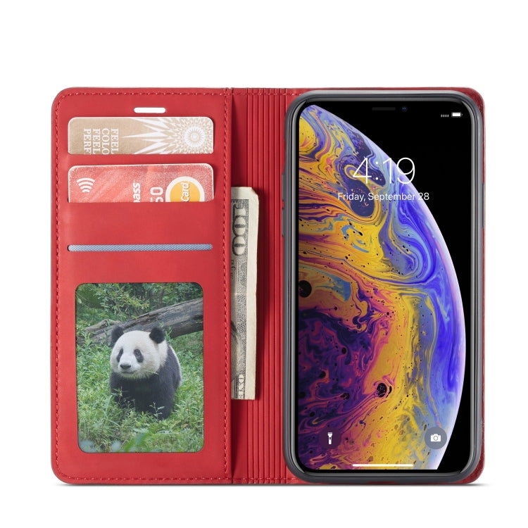 For iPhone X / XS Forwenw Dream Series Oil Edge Strong Magnetism Horizontal Flip Leather Case with Holder & Card Slots & Wallet & Photo Frame