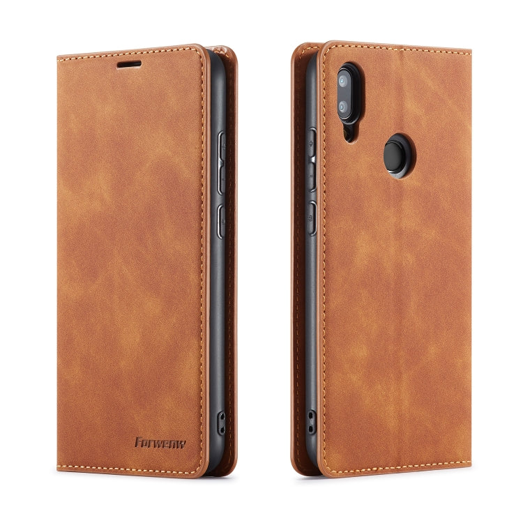 For Xiaomi Redmi Note 7 Forwenw Dream Series Oil Edge Strong Magnetism Horizontal Flip Leather Case with Holder & Card Slots & Wallet & Photo Frame