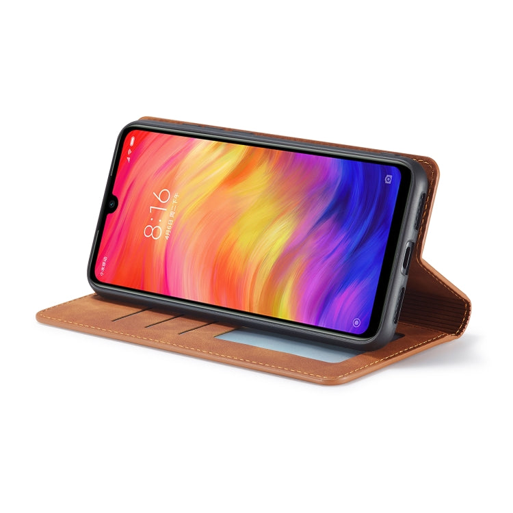 For Xiaomi Redmi Note 7 Forwenw Dream Series Oil Edge Strong Magnetism Horizontal Flip Leather Case with Holder & Card Slots & Wallet & Photo Frame