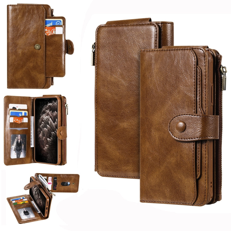 For iPhone 11 Pro Max Retro Multifunctional Horizontal Flip PU Leather Case with Card Slot & Holder & Wallet & Photo Frame