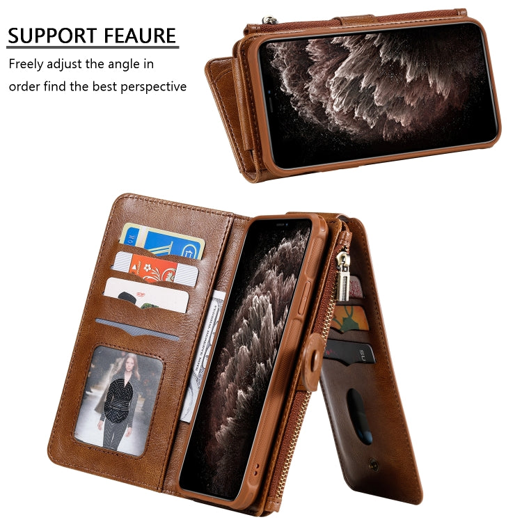 For iPhone 11 Pro Max Retro Multifunctional Horizontal Flip PU Leather Case with Card Slot & Holder & Wallet & Photo Frame
