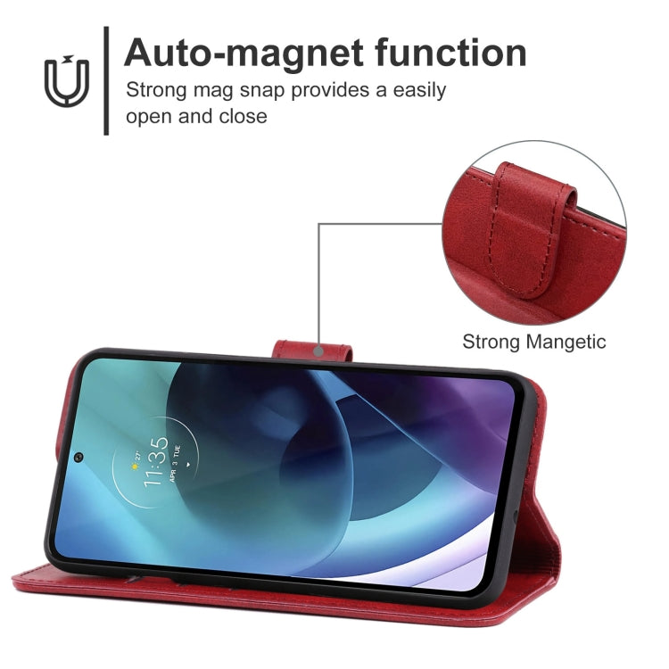 Leather Phone Case For Motorola Moto G71