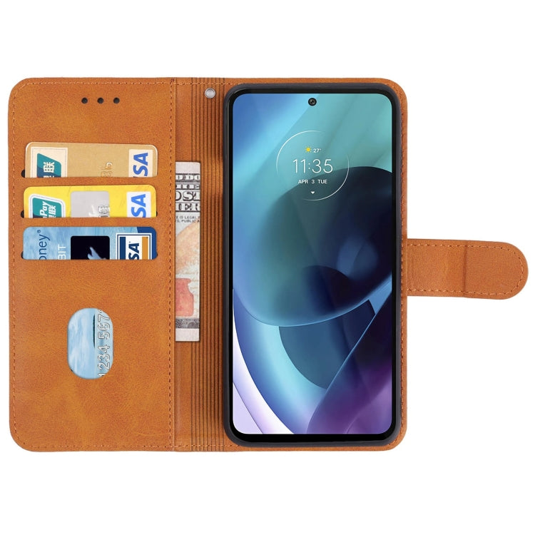 Leather Phone Case For Motorola Moto G71