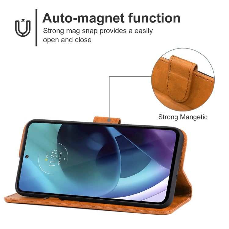 Leather Phone Case For Motorola Moto G71