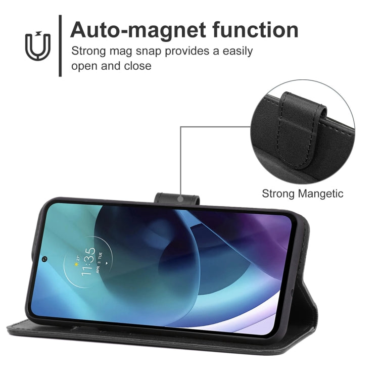 Leather Phone Case For Motorola Moto G71