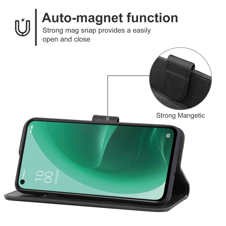 Leather Phone Case For OPPO A55s 5G / CPH2309