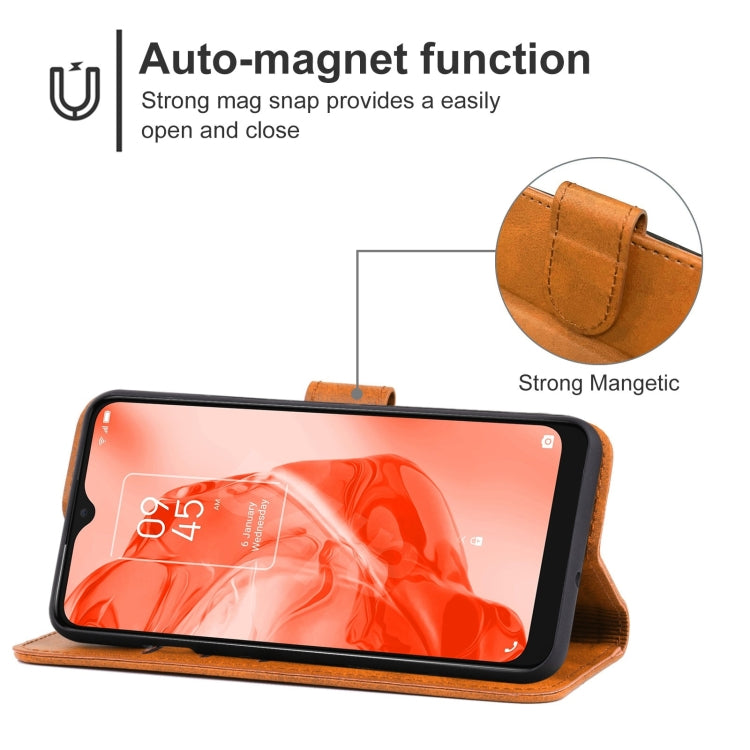 Leather Phone Case For TCL 205
