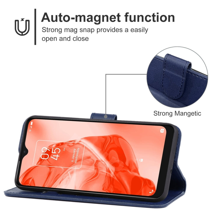 Leather Phone Case For TCL 205